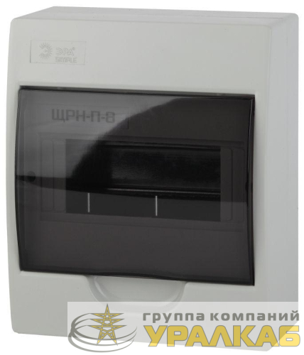 Бокс ЩРН-П-8 мод. навесной пластик IP41 SIMPLE NO-box_simple-plastic_8_surface ЭРА 