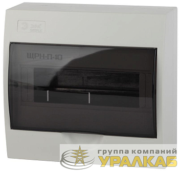 Бокс ЩРН-П-10 мод. навесной пластик IP41 SIMPLE NO-box_simple-plastic_10_surface ЭРА 