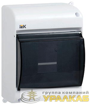 Корпус ОП КМПн 2/4 Krepta 3 IP30 для 4-х авт. выкл. прозр. крышка пластик. бел. IEK 