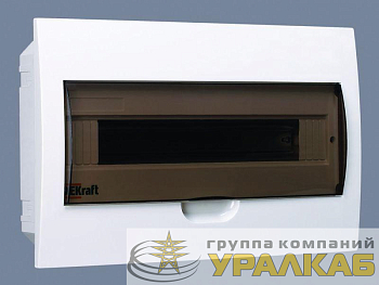Корпус встраиваемый ЩРВ-П-18 25х40х10 18мод. IP41 пластик. DEKraft 