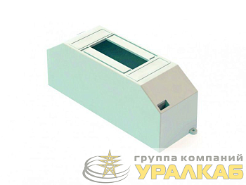 Корпус навесной ЩРН-П-1/2 12.5х4.2х5.8 1-2мод. IP30 пластик. бел. DEKraft 