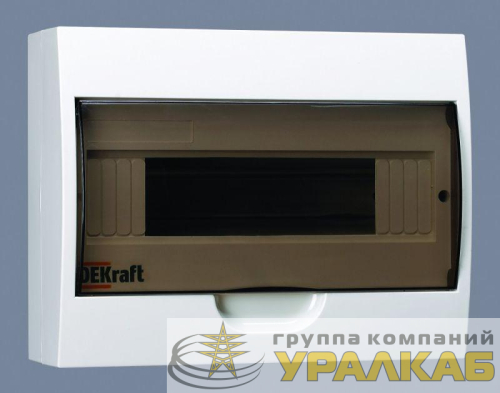 Корпус навесной ЩРН-П-12 12мод. IP41 пластик. DEKraft 