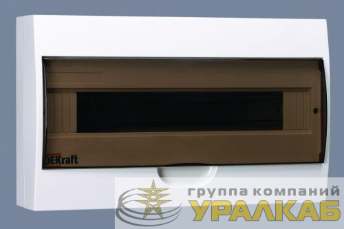 Корпус навесной ЩРН-П-18 18мод. IP41 пластик. DEKraft 