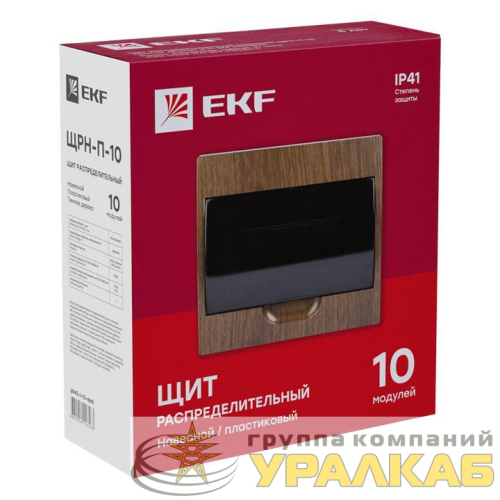 Щит ЩРН-П-10 IP41 темное дерево PROxima EKF 