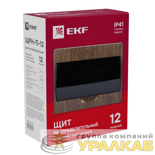 Щит ЩРН-П-12 IP41 темное дерево PROxima EKF 