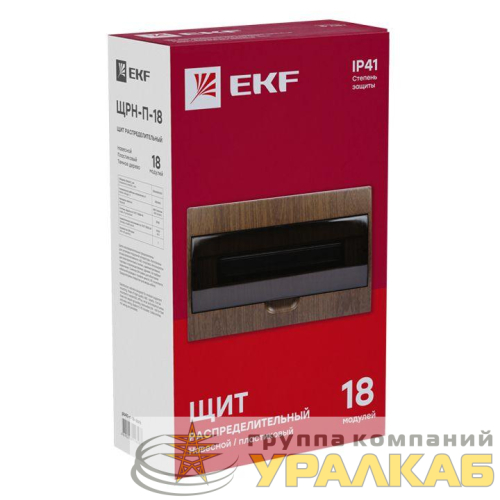 Щит ЩРН-П-18 IP41 темное дерево PROxima EKF 