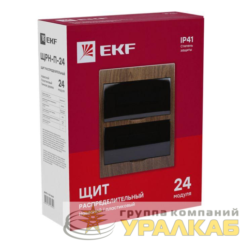 Щит ЩРН-П-24 IP41 темное дерево PROxima EKF 