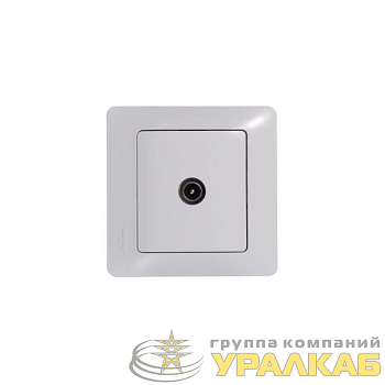 Розетка телевизионная оконечная TV 1-м СП Glossa 1дБ механизм бел. SE 