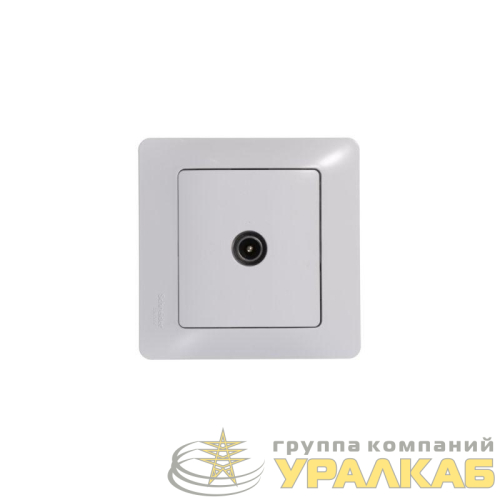 Розетка телевизионная оконечная TV 1-м СП Glossa 1дБ механизм бел. SE 