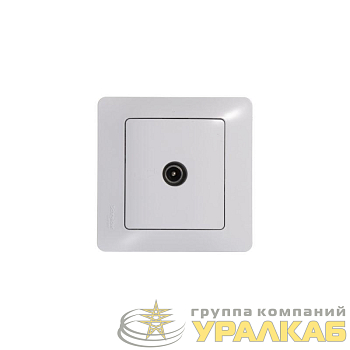 Розетка телевизионная проходная TV 1-м СП Glossa 4дБ механизм бел. SE 