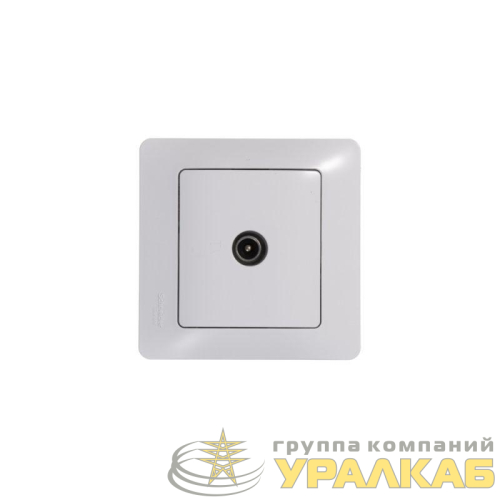 Розетка телевизионная проходная TV 1-м СП Glossa 4дБ механизм бел. SE 