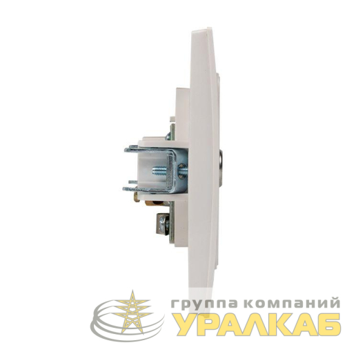 Розетка телевизионная TV 1-м Стокгольм 5-862МГц 75Ом механизм бел. PROxima EKF 