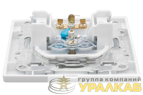 Розетка телевизионная TV 1-м СП Минск 5-862МГц 75Ом бел. Basic EKF 