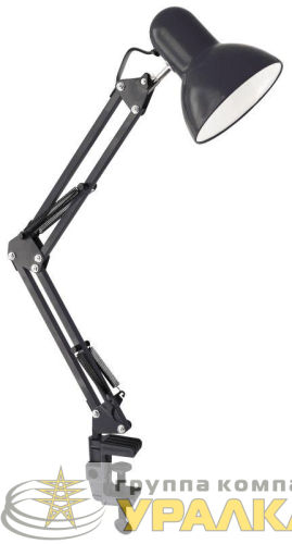 Светильник настольный UF-312P С02 230В 60Вт струбцина черн. Ultraflash 