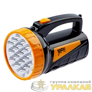 Фонарь-прожектор аккумуляторный TSP19 19 + 18LED аккум. 4В 2А.ч ЗУ 220В (картон. упак.) Трофи /Б0008436
