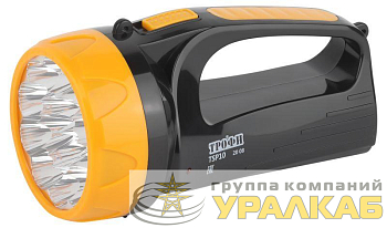Фонарь-прожектор аккумуляторный TSP10 15LED 2 режима 4В 1.5А.ч ЗУ 220В (картон. упак.) Трофи 