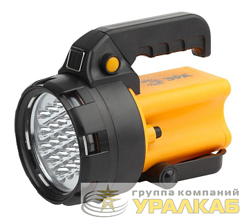 Фонарь-прожектор аккумуляторный Альфа PA-602 19LED литиевый аккум. 3А.ч ЗУ 220В + 12В (инд. упак.) Эра 