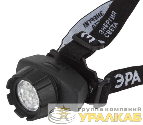 Фонарь GB-602 налобный 7хLED 3хAAA 4 реж. черн. блист. ЭРА 
