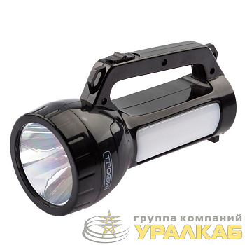 Фонарь-прожектор аккумуляторный PA-504 SMD LED 1Вт боков. светильник 24 SMD LED 2 режима 4 Трофи 