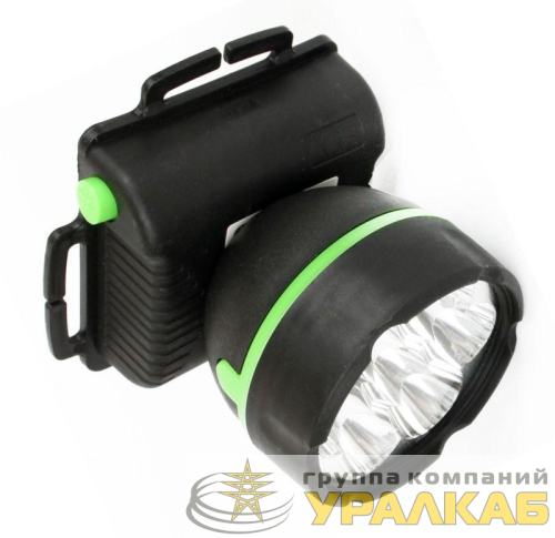Фонарь налобный 909LED7 (7LED 1 режим; 3хR6 черн.) Ultraflash 