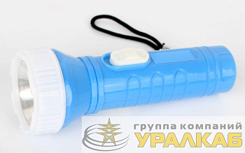 Фонарь 828-TH (1LED 1 режим 3хAG10; блист-пакет; голуб.) Ultraflash 