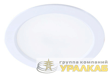 Светильник светодиодный DownL 12Вт 180-265В 4000К кругл. панель бел. КОСМОС 
