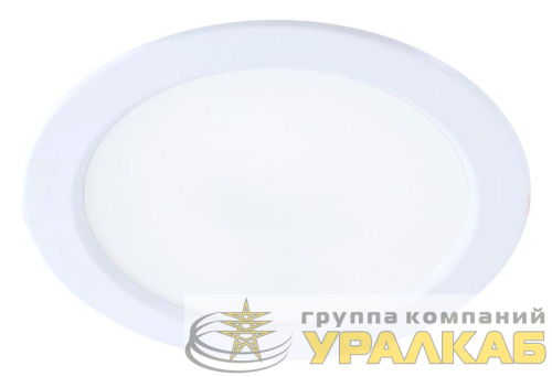 Светильник светодиодный DownL 12Вт 180-265В 6400К кругл. панель бел. КОСМОС 