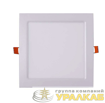 Светильник светодиодный PPL-S WH 15Вт 6500К IP40 190мм ДВО встраив. ультратонкий квадрат JazzWay 