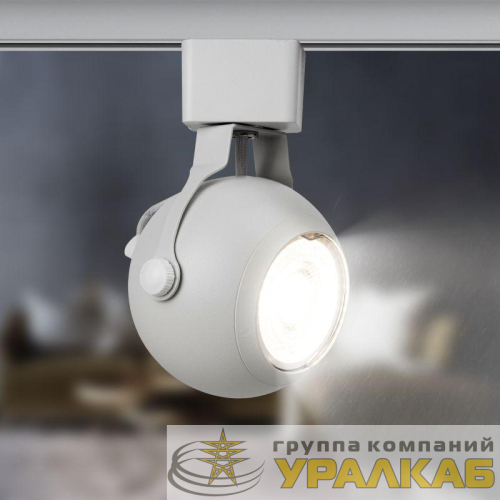 Светильник трековый TR35-GU10 80х130 8647 MR16 GU10 1ф WH бел. Эра 