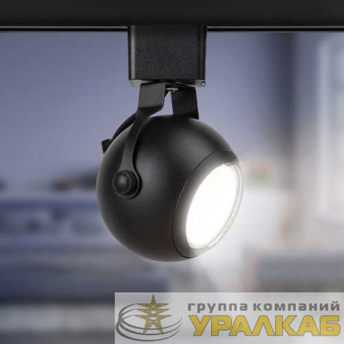 Светильник трековый TR35-GU10 80х130 8647 MR16 GU10 1ф BK черн. Эра 