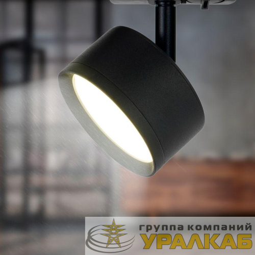 Светильник трековый TR48 GX53 1ф BK матов. черн. Эра 