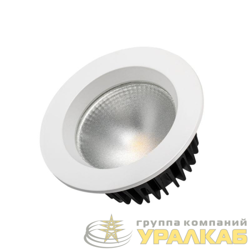 Светильник светодиодный LTD-105WH-FROST-9W Warm White 110deg IP44 метал. Arlight 