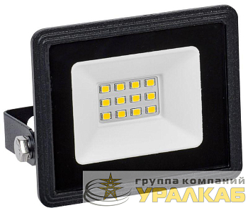 Прожектор светодиодный СДО 06-10 6500К IP65 черн. IEK 