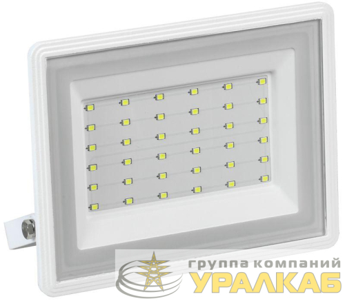 Прожектор светодиодный СДО 06-50 6500К IP65 бел. IEK 