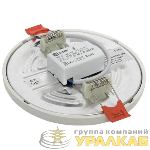 Светильник светодиодный ДВО 1004 9Вт 2700К IP20 встраив. Basic EKF 