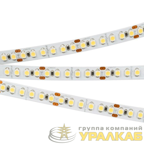 Лента светодиодная RT-A180-8mm 24V Day 4000К 14.4Вт/м IP20 3528 открыт. (уп.5м) Arlight 
