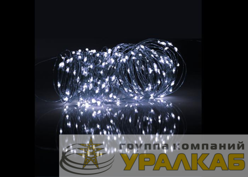 Светильник светодиодный садовый SLR-G03-200W нить 200LED холод. бел. на солнечн. батарее ФАZА 