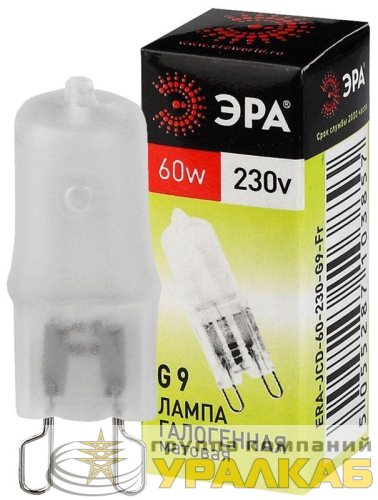 Лампа галогенная G9-JCD-60-230V-Fr 60Вт капсула G9 230В Эра 
