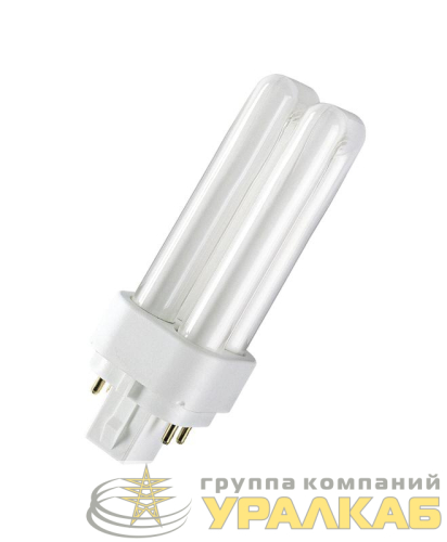 Лампа люминесцентная компактная DULUX D/E 18Вт/830 G24q-2 OSRAM 
