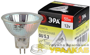 Лампа галогенная GU5.3-MR16-50W-12V-Cl ЭРА 