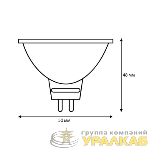 Лампа галогенная JCDR 50Вт GU5.3 Camelion 