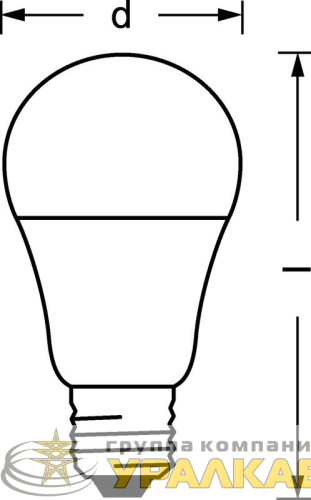 Лампа светодиодная LED Value LVCLA100 12SW/830 12Вт грушевидная матовая E27 230В 10х1 RU OSRAM 