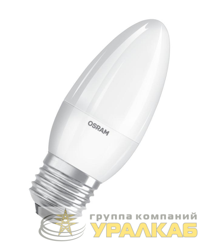 Лампа светодиодная LED Value LVCLB75 10SW/840 10Вт свеча матовая E27 230В 10х1 RU OSRAM 
