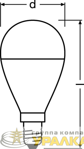 Лампа светодиодная LED Value LVCLP75 10SW/830 10Вт шар матовая E14 230В 10х1 RU OSRAM 