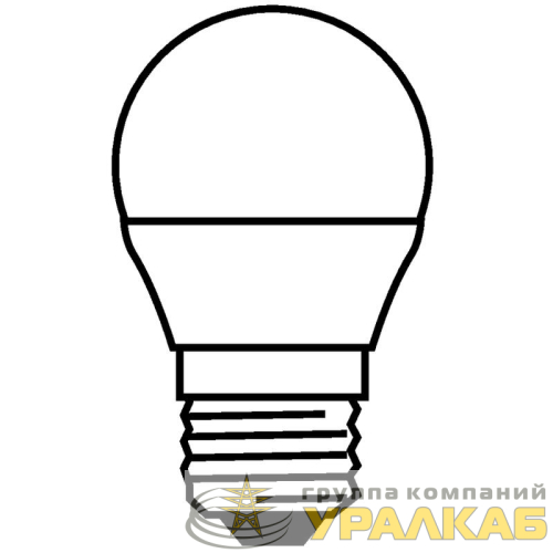 Лампа светодиодная LED Value LVCLP75 10SW/830 10Вт шар матовая E27 230В 10х1 RU OSRAM 