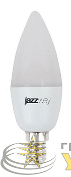 Лампа светодиодная PLED-SP 7Вт C37 свеча 3000К тепл. бел. E14 530лм 230В JazzWay 