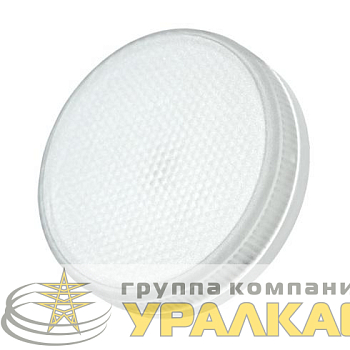 Лампа светодиодная PLED-ECO 6Вт таблетка матовая 3000К тепл. бел. GX53 460лм 230В JazzWay 