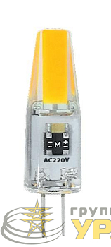 Лампа светодиодная PLED-G4 COB 3Вт капсульная 3000К тепл. бел. G4 240лм 220В JazzWay 