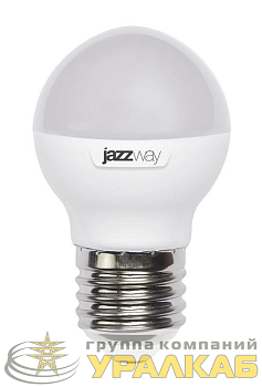 Лампа светодиодная PLED-SP 9Вт G45 шар 5000К холод. бел. E27 820лм 230В JazzWay 