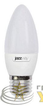 Лампа светодиодная PLED-SP 9Вт C37 свеча 3000К тепл. бел. E27 820лм 230В JazzWay 
